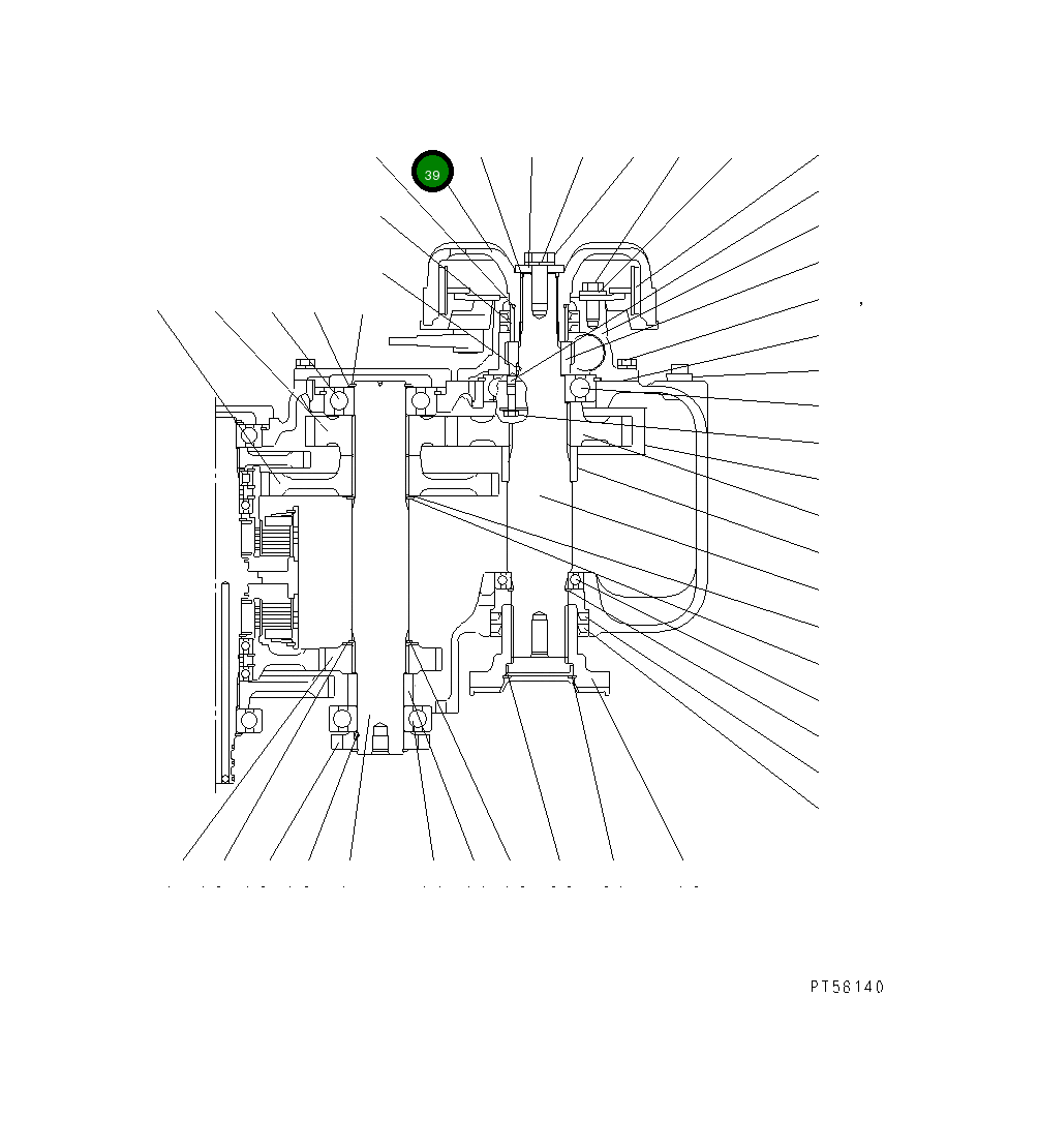 Крышка DC77G2056000 Komatsu
