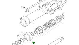 Крышка, ROD 53U541-1 Komatsu
