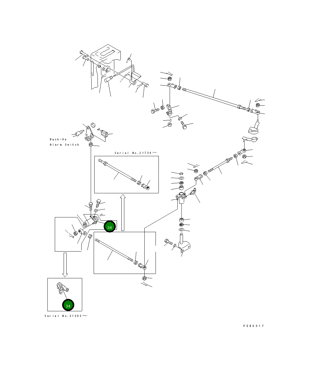 Рычаг 176-43-42181 Komatsu