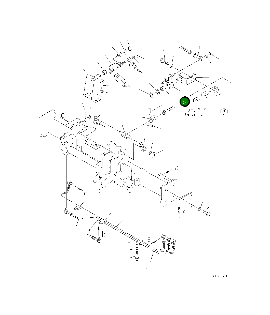 Рычаг 154-43-43240 Komatsu