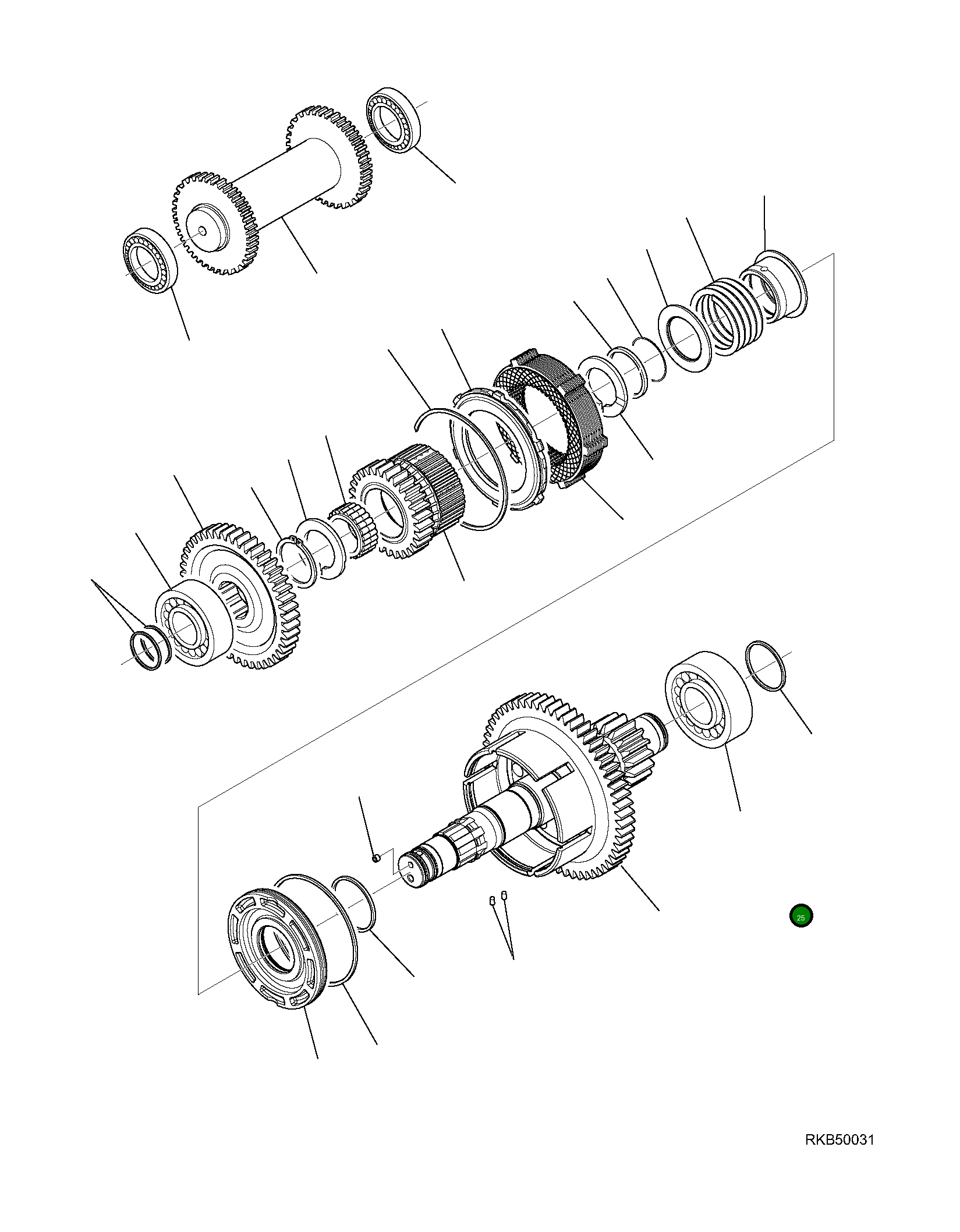 Подшипник CA0025860 Komatsu