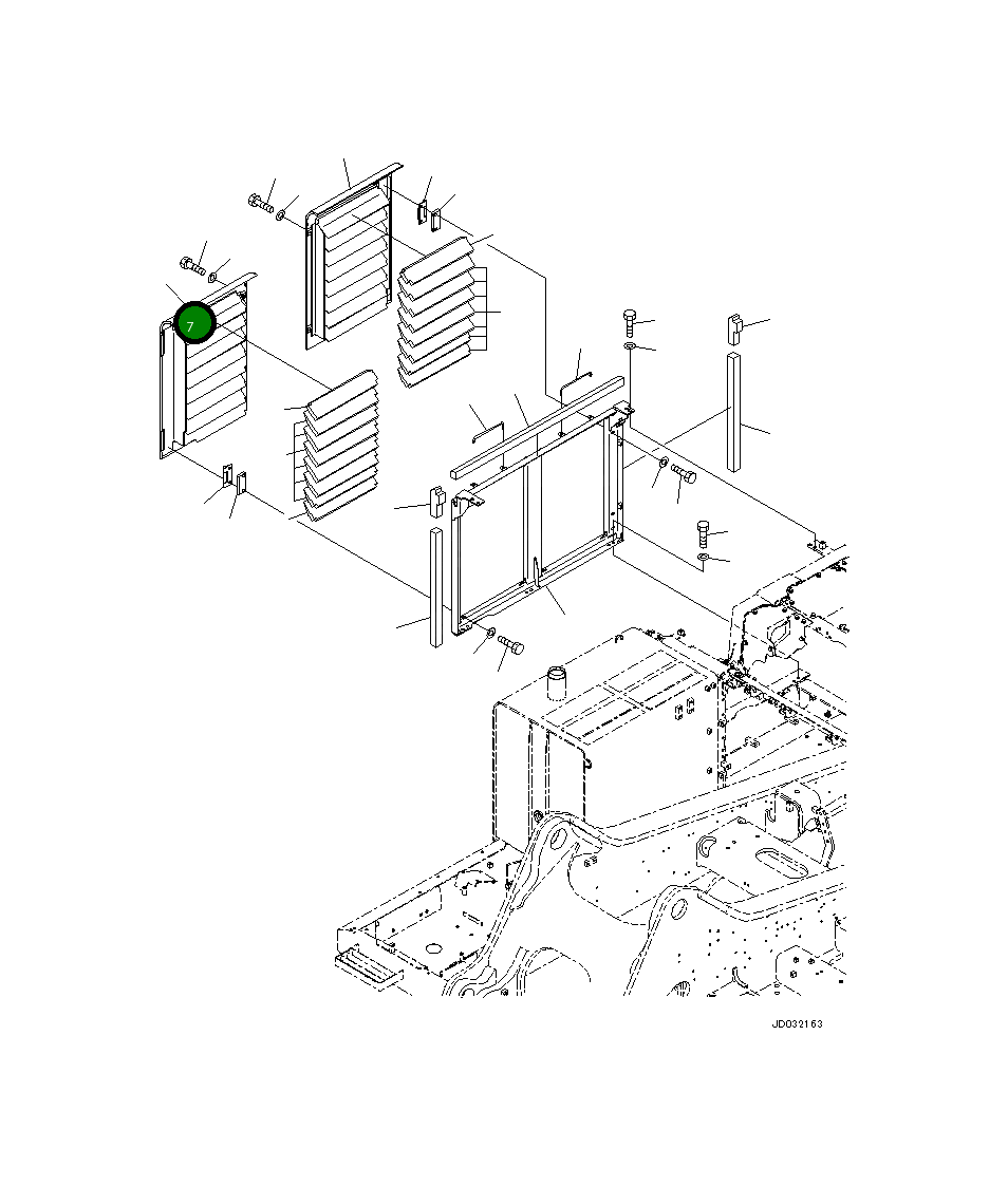 Крышка 21M-54-31330  Komatsu