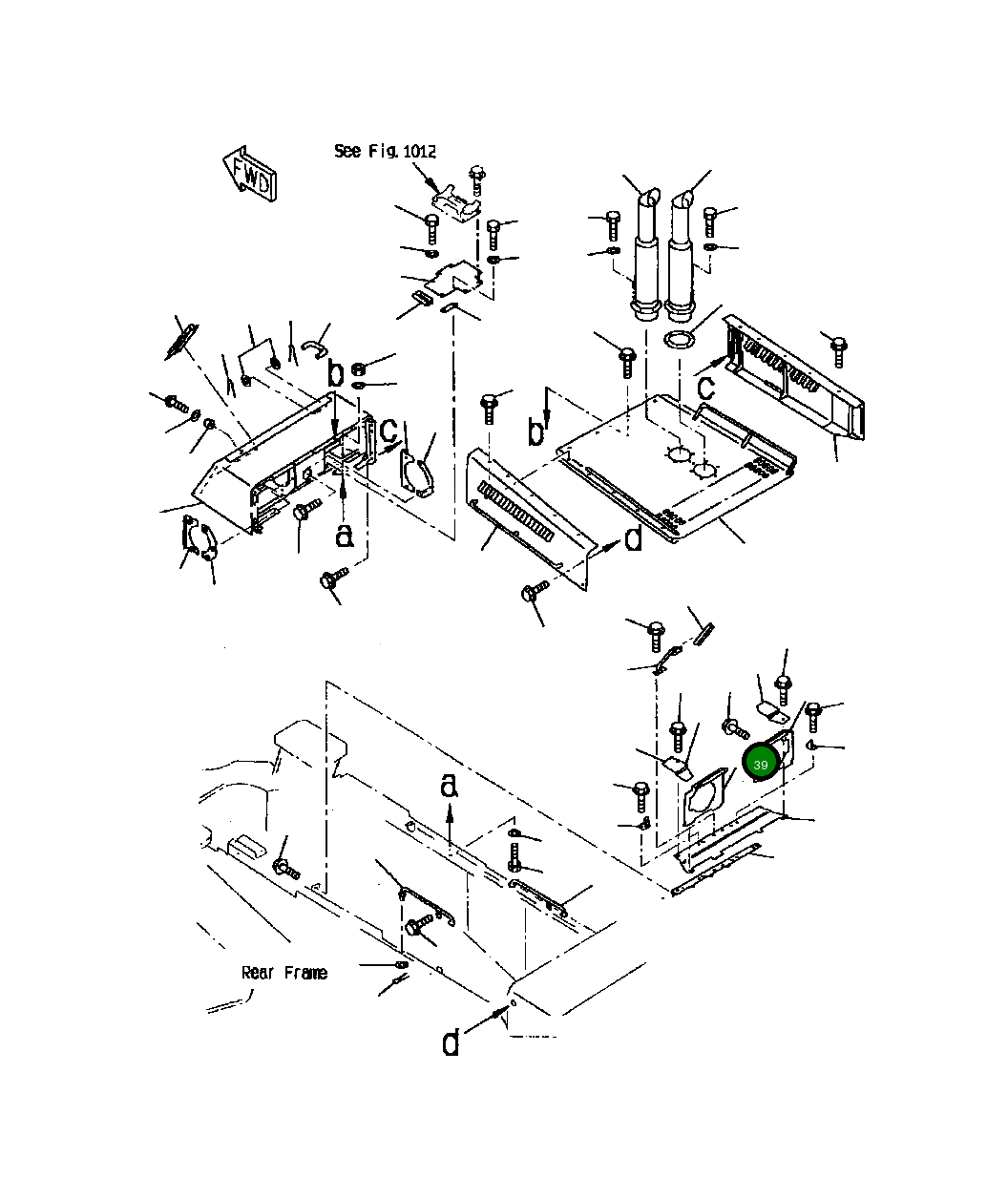 Крышка 427-54-13440  Komatsu