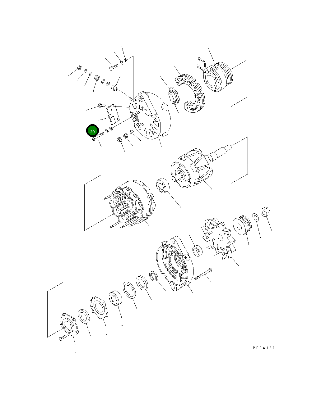 Крышка KD0-35761-0190 Komatsu