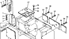 Крышка 175-54-33730 Komatsu