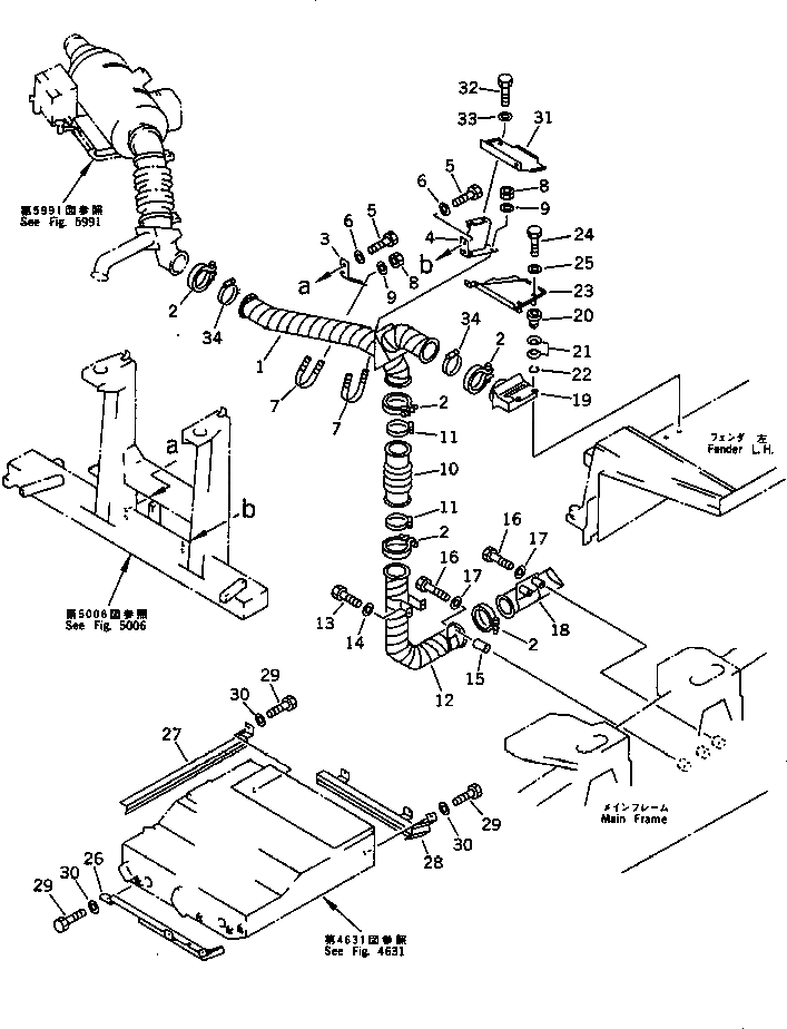 Крышка 195-01-33821 Komatsu