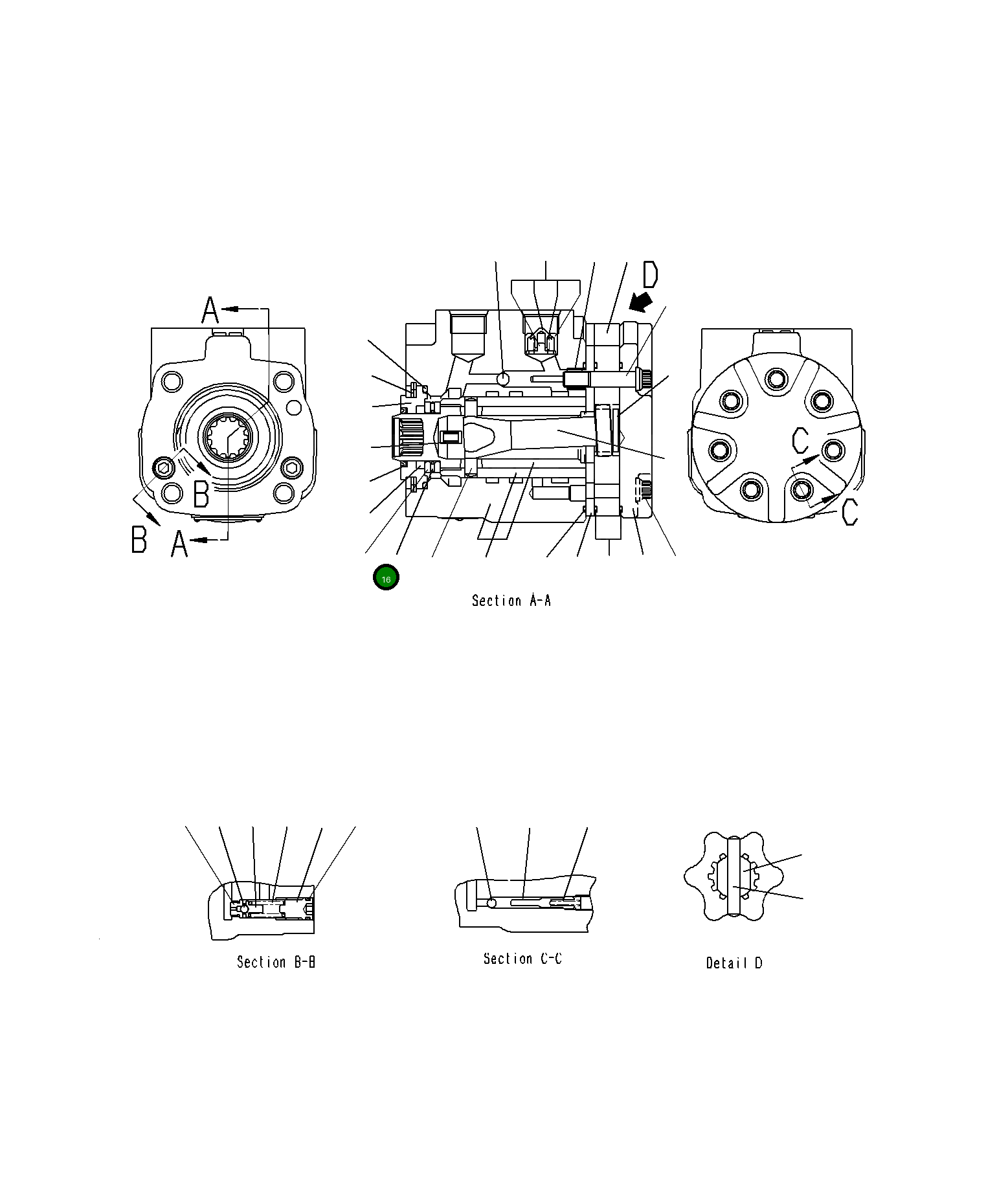 Подшипник ST55-44 Komatsu