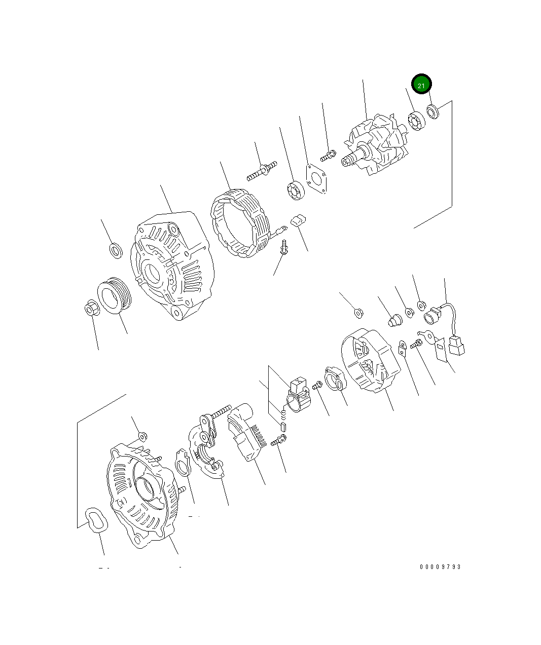 Крышка ND021506-0070  Komatsu