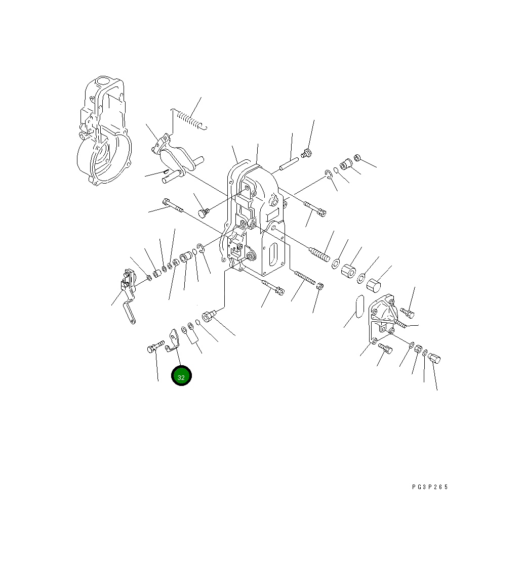 Рычаг DK154366-2600 Komatsu