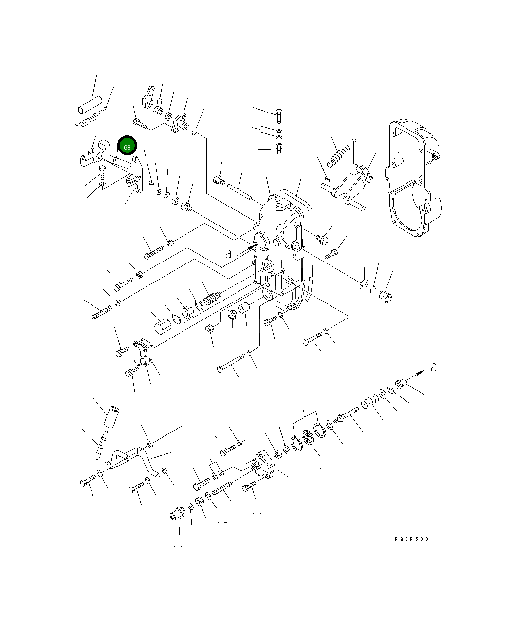 Рычаг DK154369-2720 Komatsu