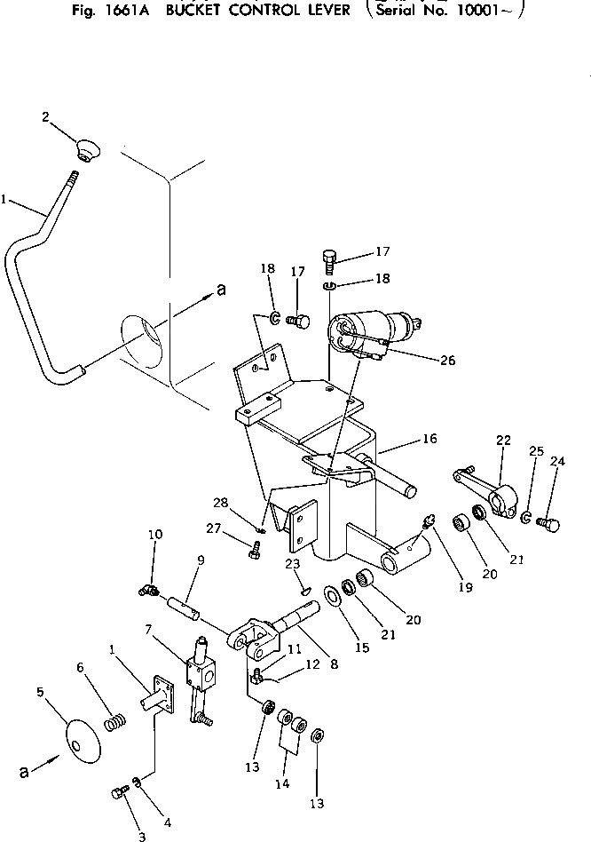 Рычаг 145-43-44121 Komatsu