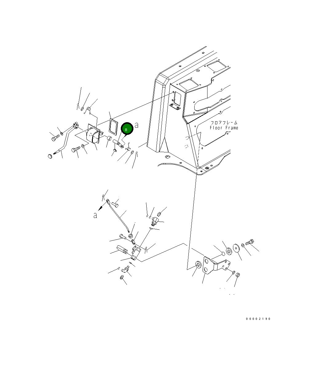 Рычаг 17A-43-28410 Komatsu