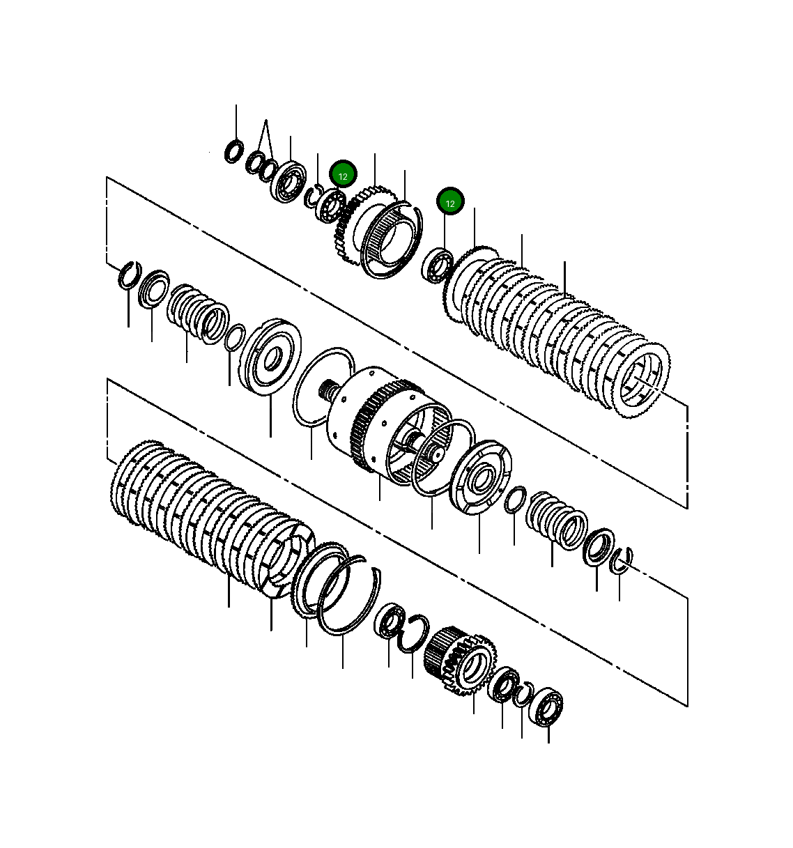 Подшипник 1244 207 H1 Komatsu