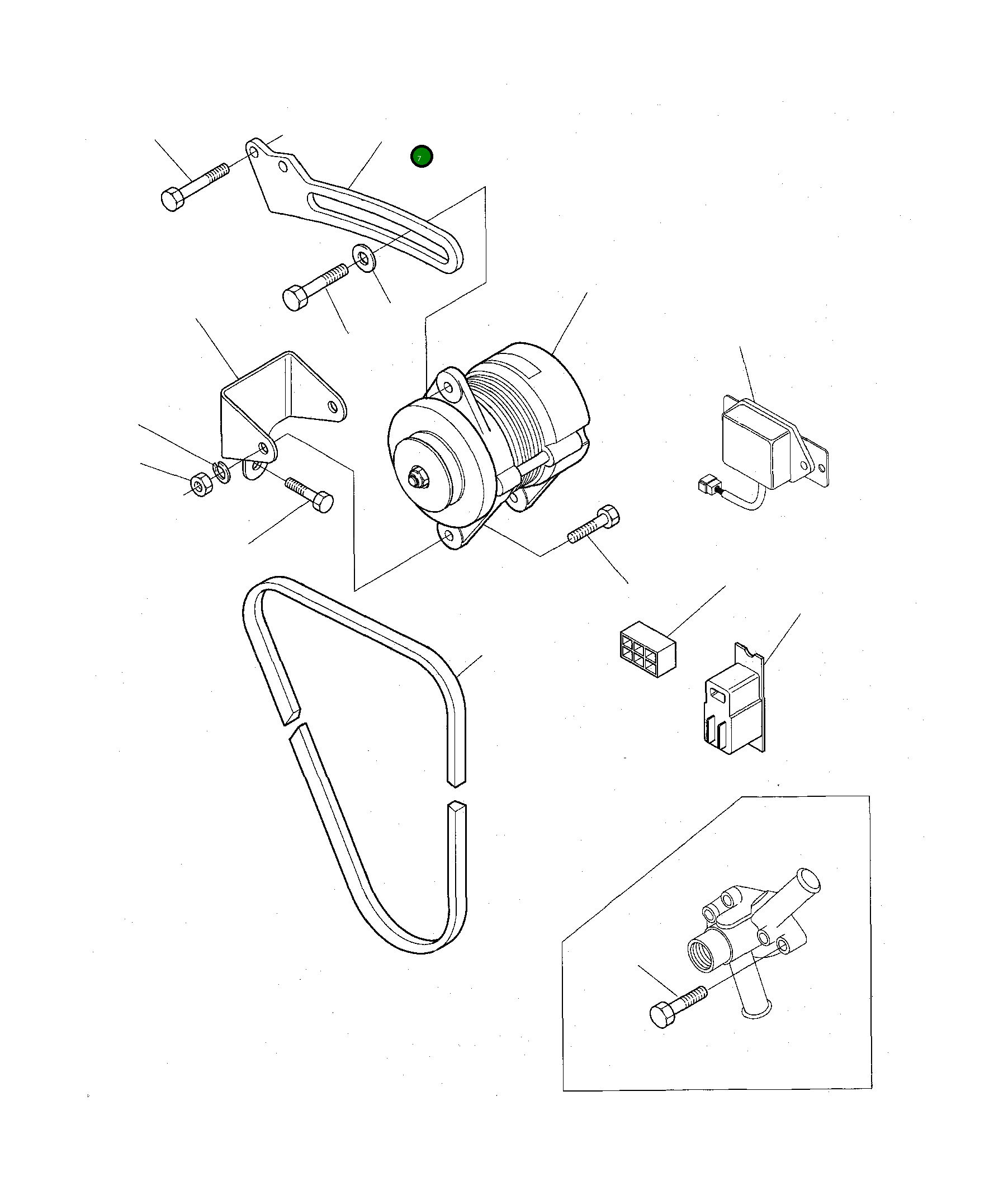 Рычаг PKP000768  Komatsu