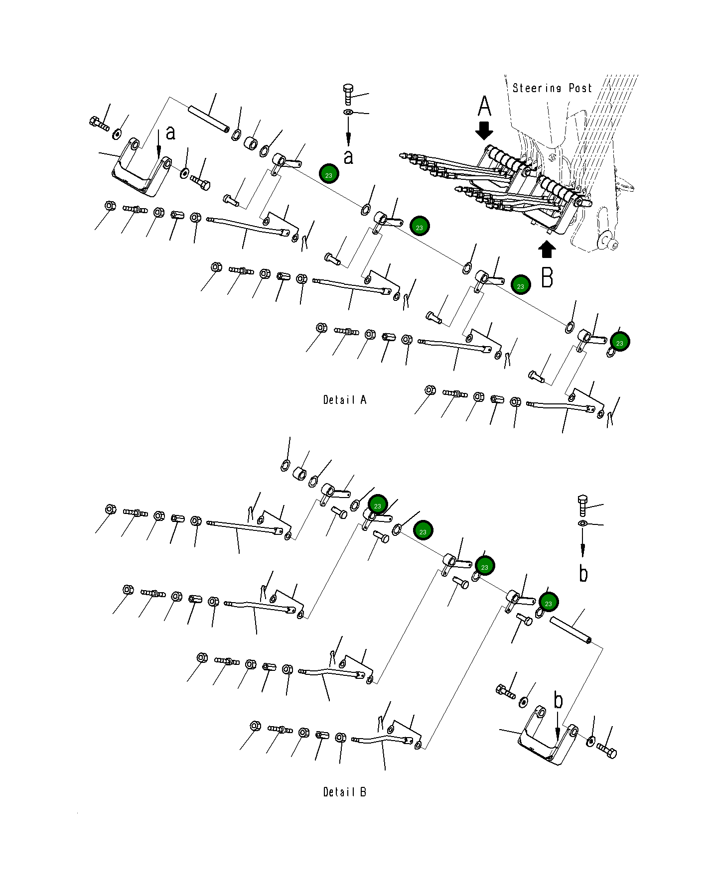 Рычаг 23B-43-72220 Komatsu