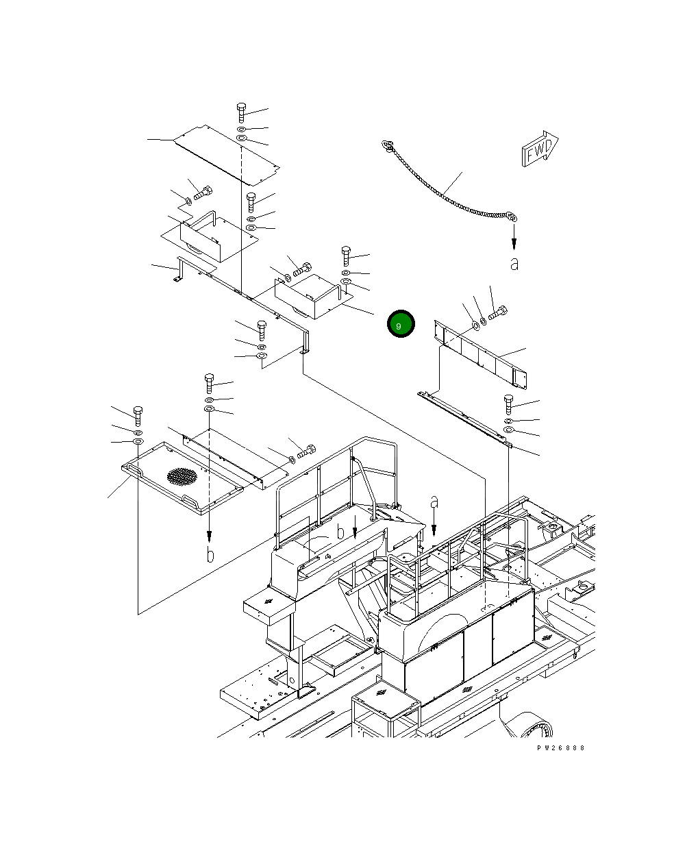 Крышка 8248-54-1861  Komatsu