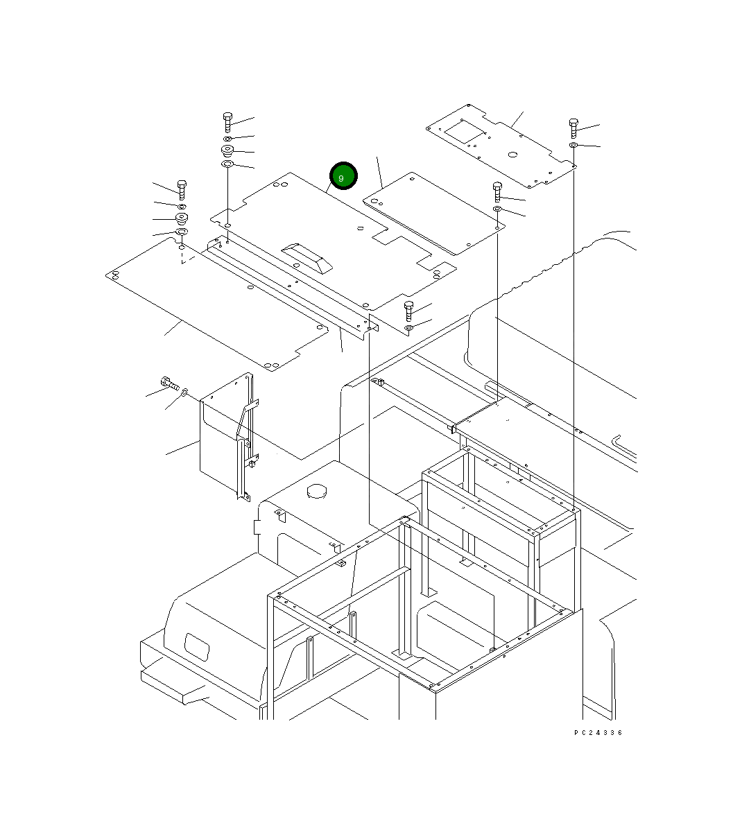 Крышка 8261-54-1161  Komatsu