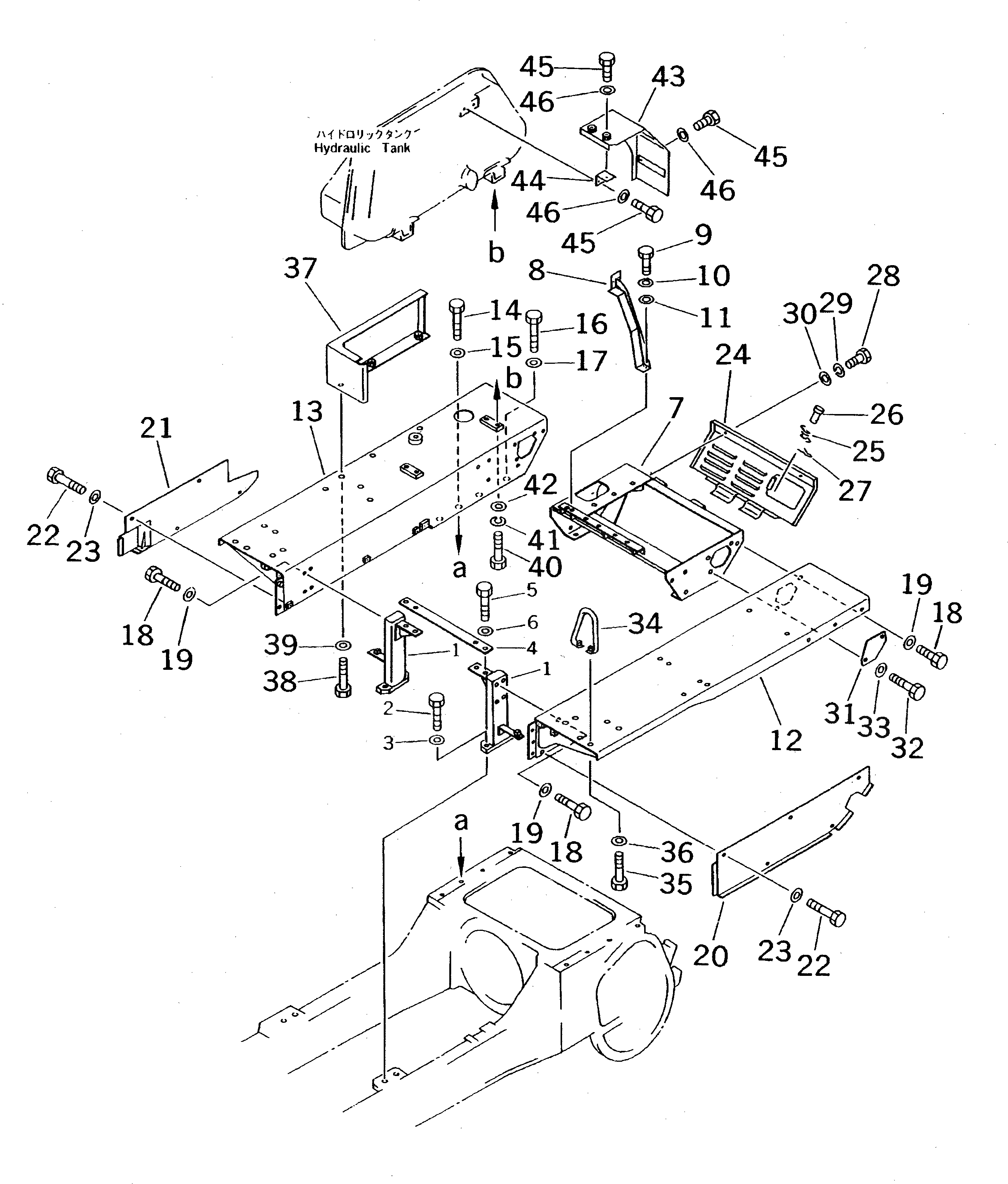 Крышка 15B-54-12310 Komatsu