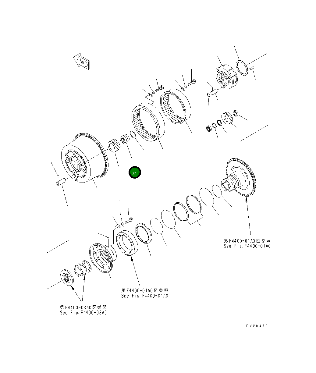 Подшипник 42C-22-12811 Komatsu