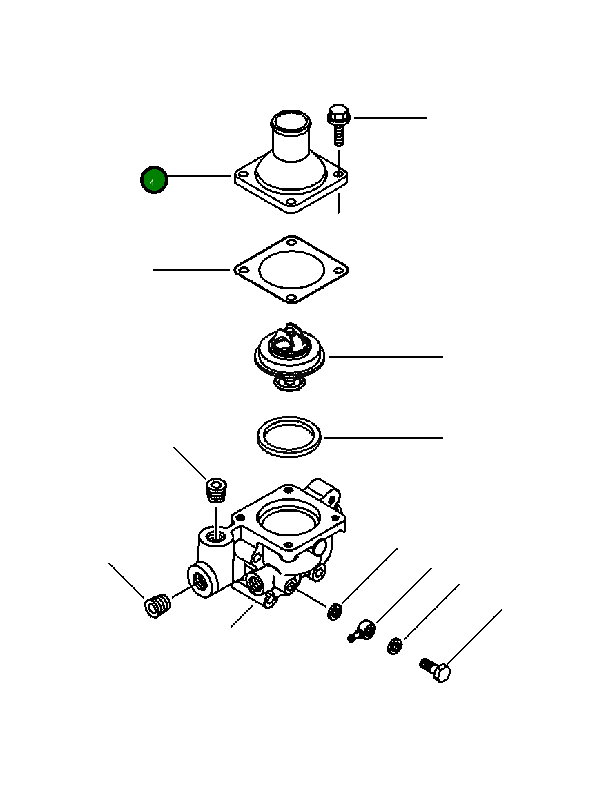 Крышка YM123962-49500 Komatsu
