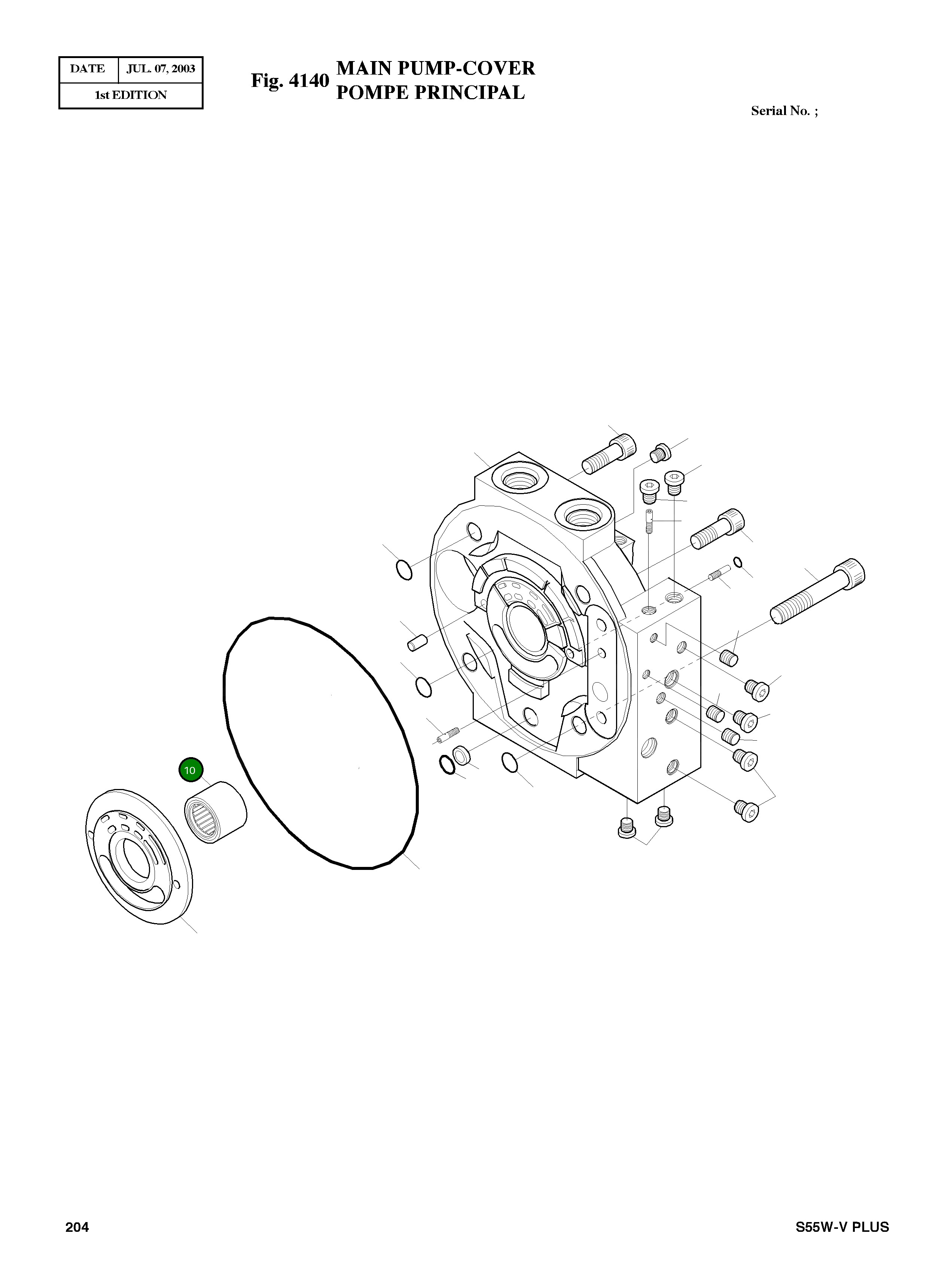 Подшипник 1100316806 Komatsu
