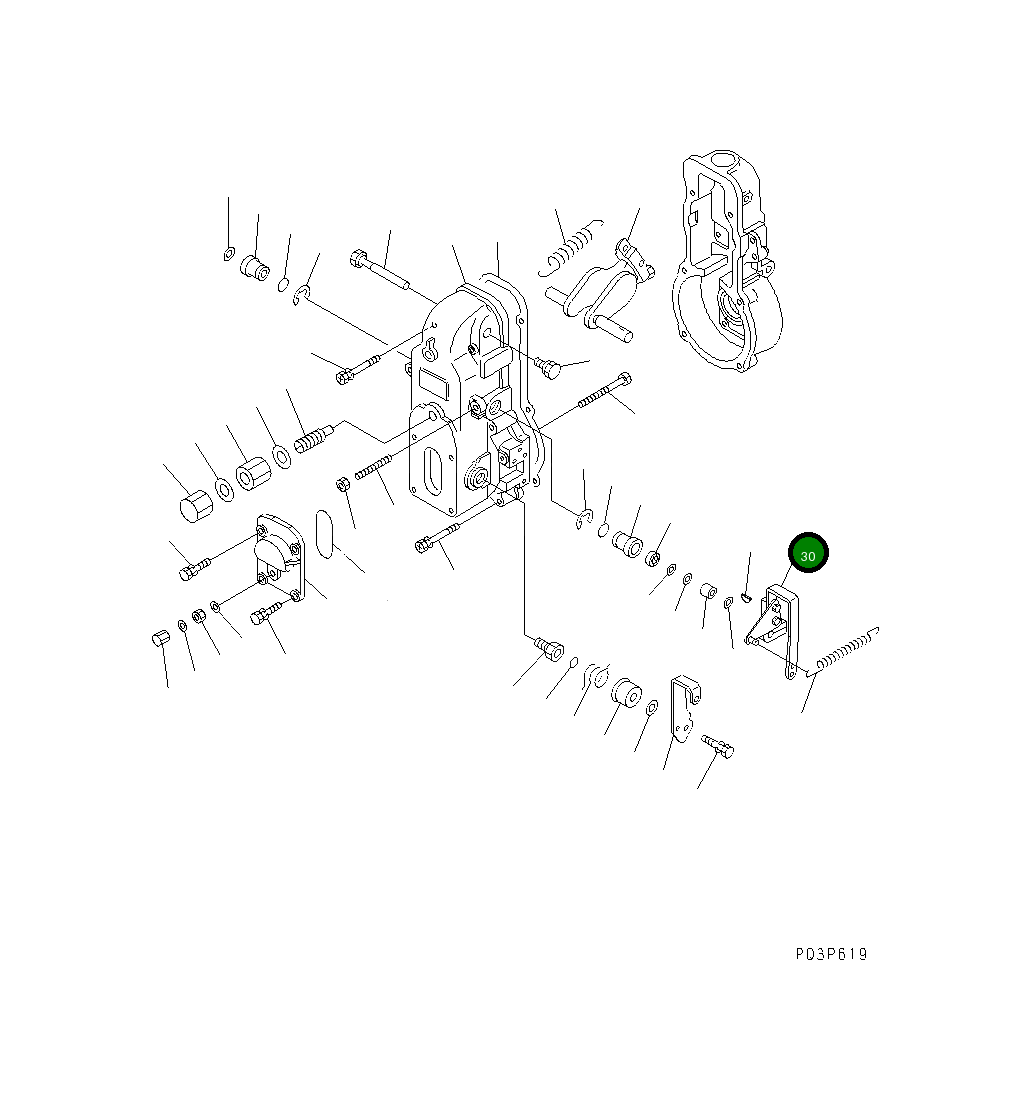 Рычаг DK154343-6320 Komatsu