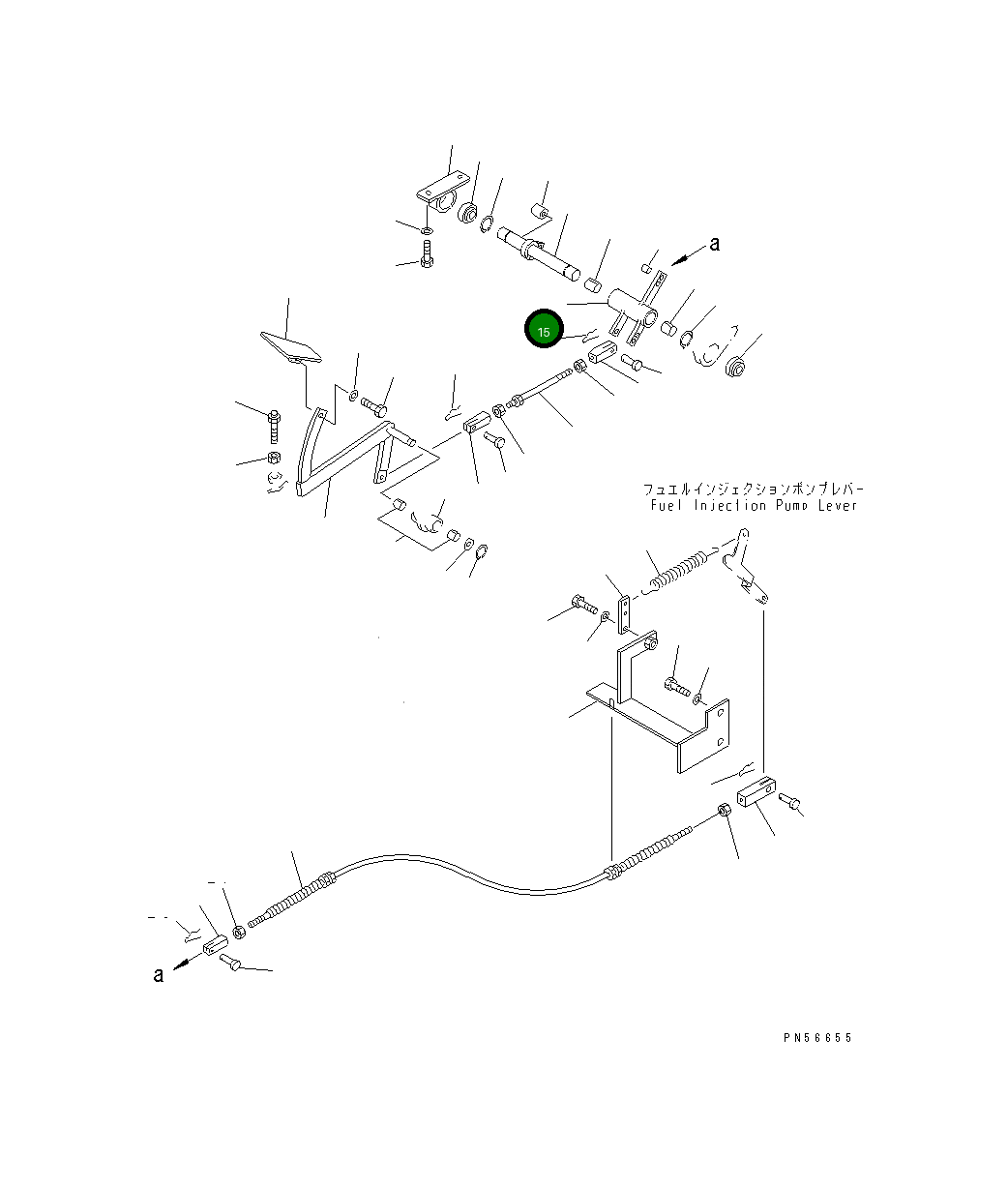 Рычаг 262-43-72120 Komatsu