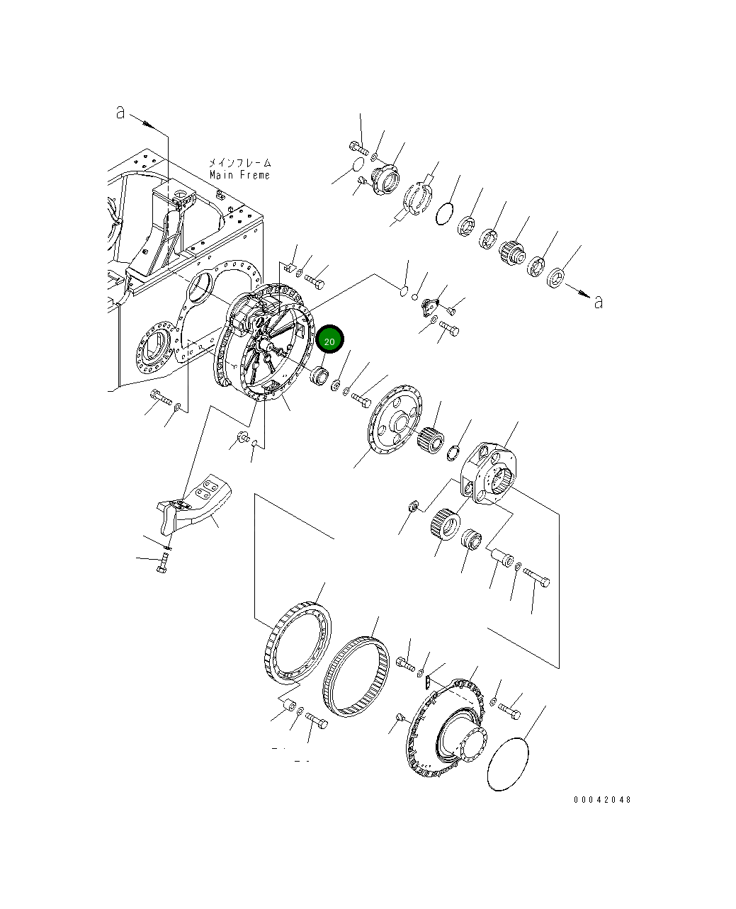 Подшипник 17A-09-41121 Komatsu