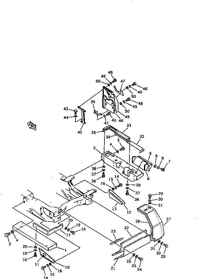 Крышка 131-54-62370 Komatsu