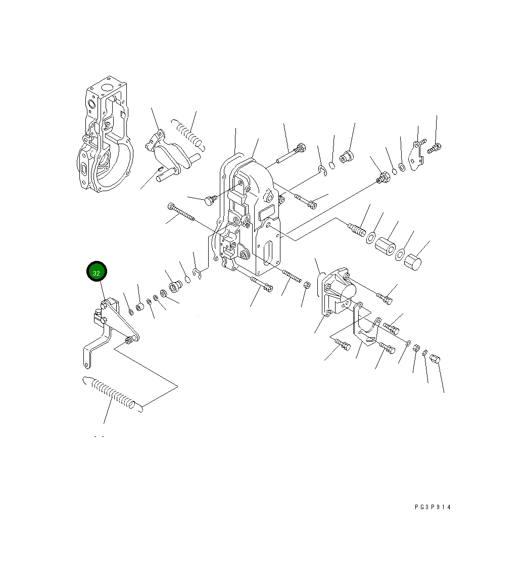 Рычаг DK154396-2320 Komatsu