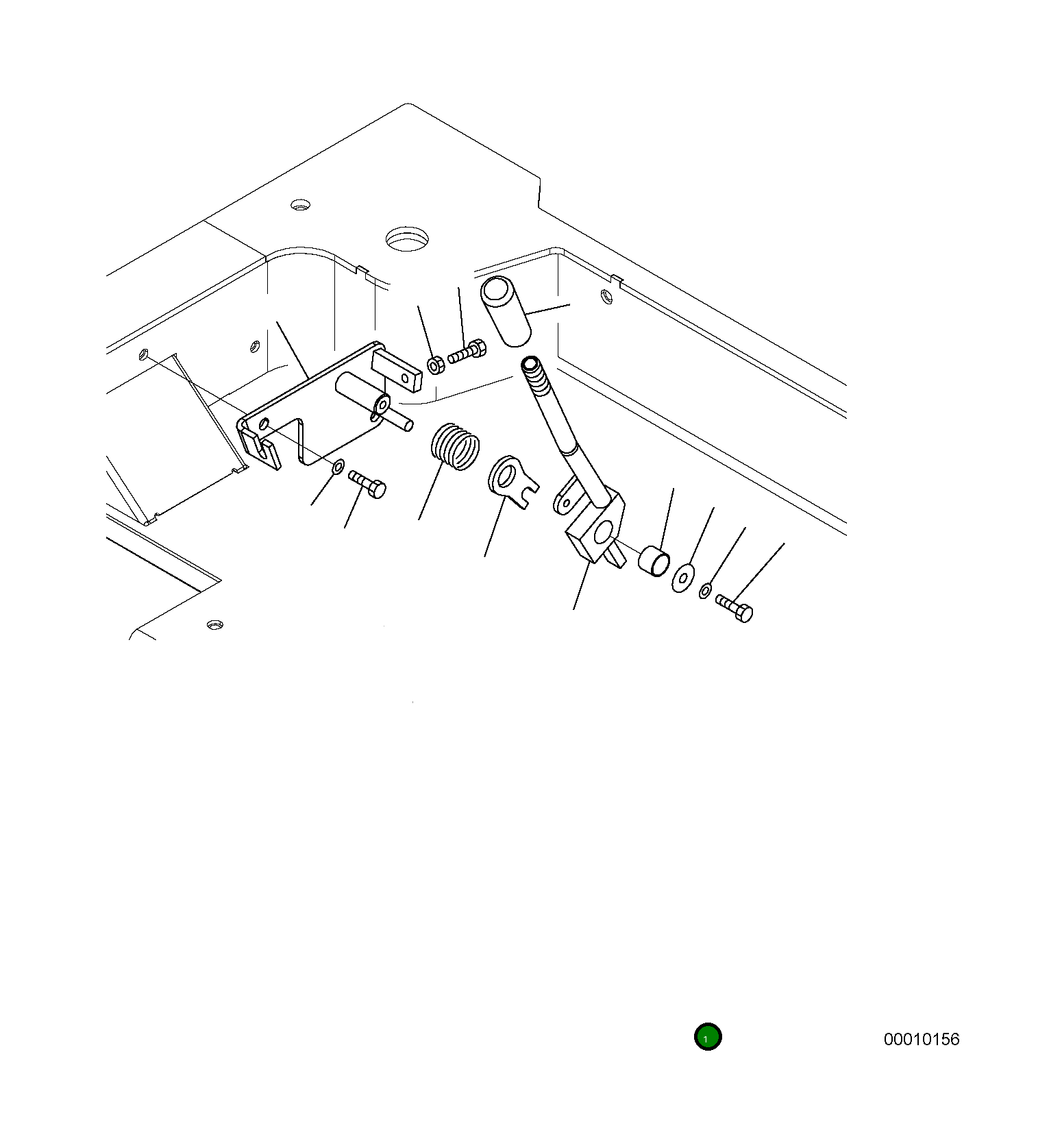 Рычаг 22M-43-R1181 Komatsu