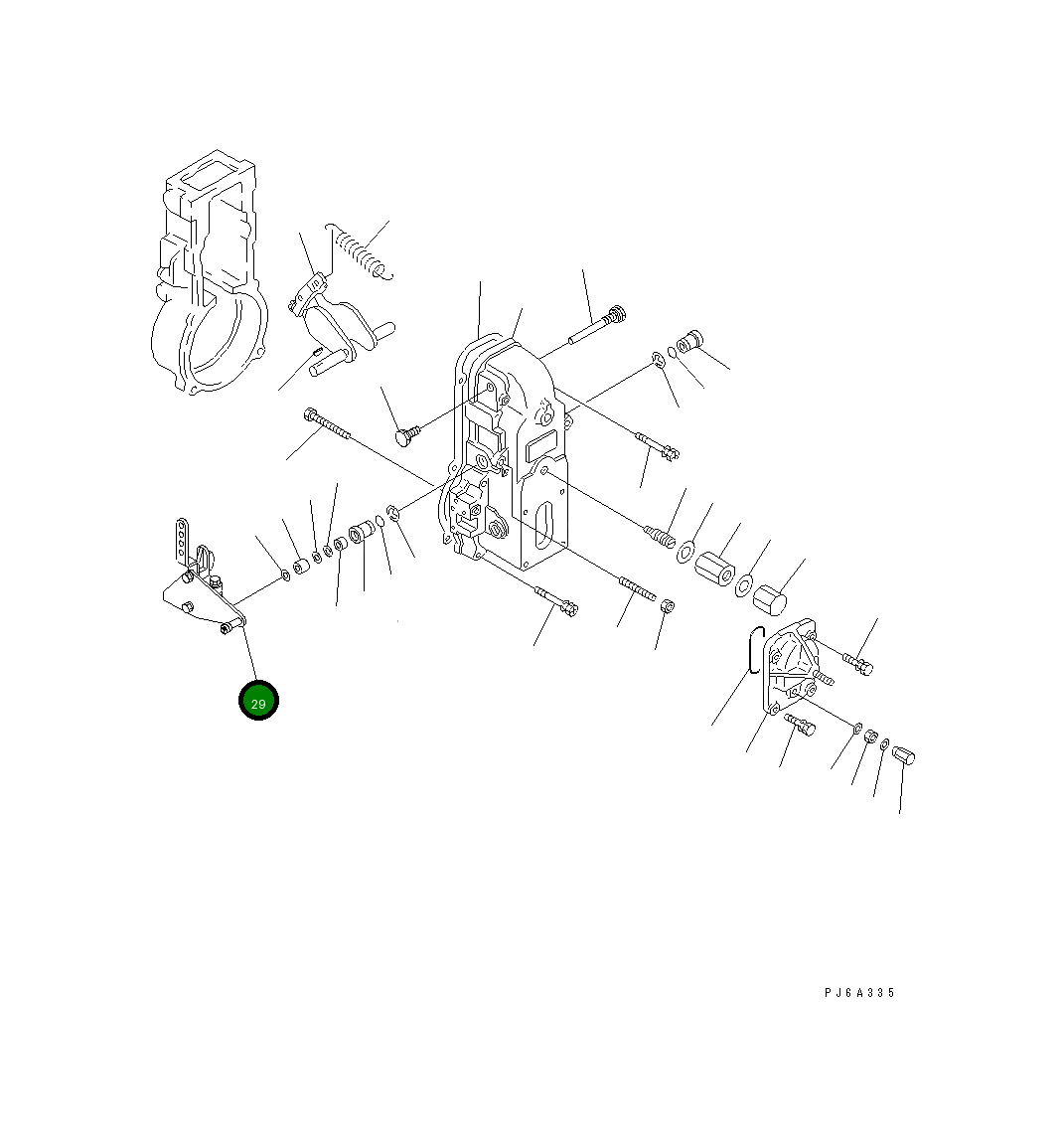 Рычаг DK154396-4620 Komatsu