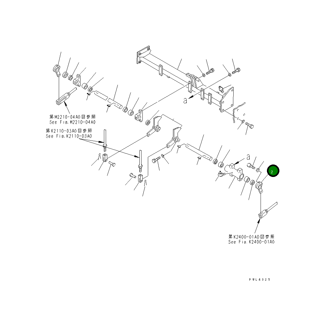Рычаг 175-43-52510 Komatsu