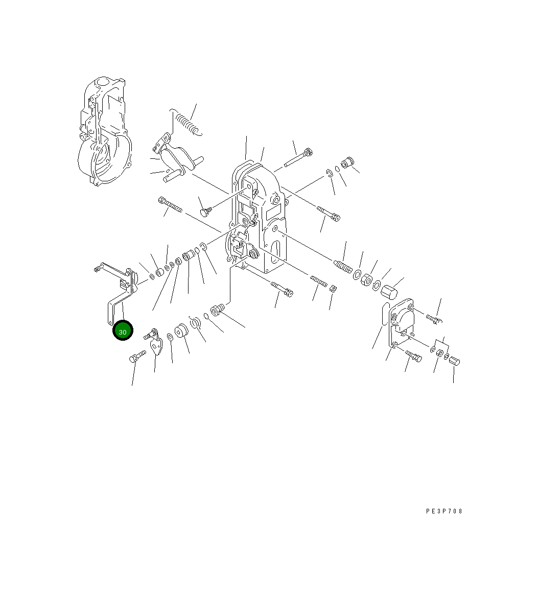 Рычаг DK154396-1720 Komatsu