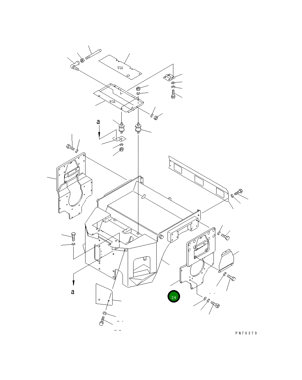 Крышка 259-10-32805  Komatsu