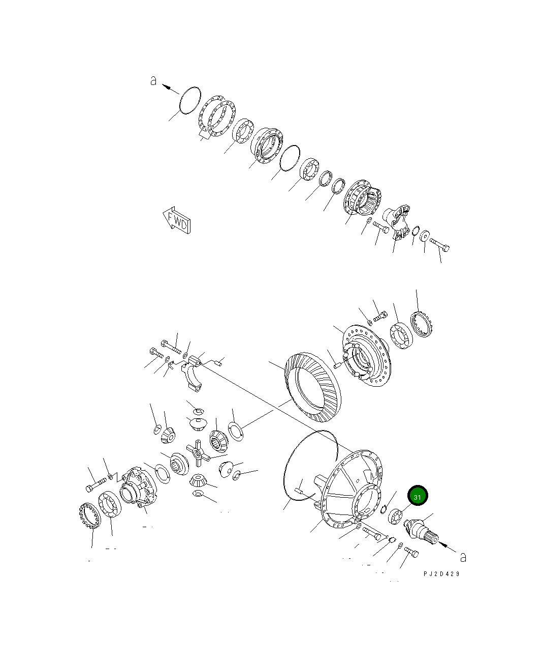 Подшипник 426-22-21830 Komatsu