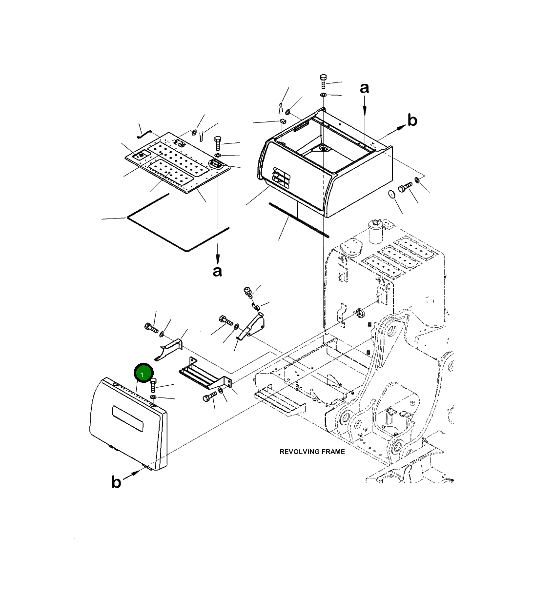 Крышка 2A5-54-11351  Komatsu