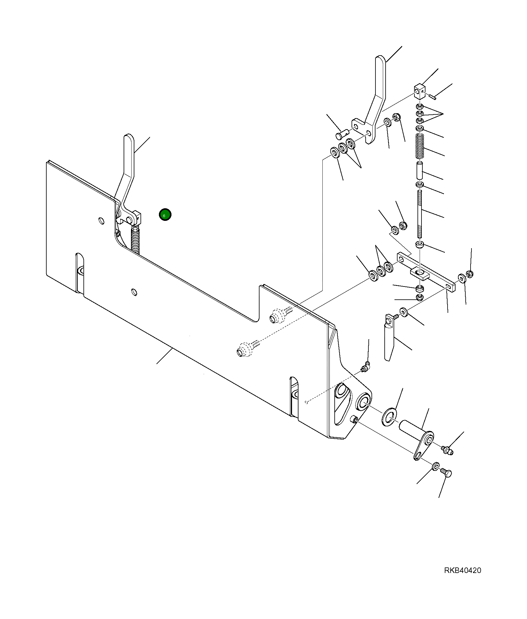 Рычаг 37D-70-13251  Komatsu