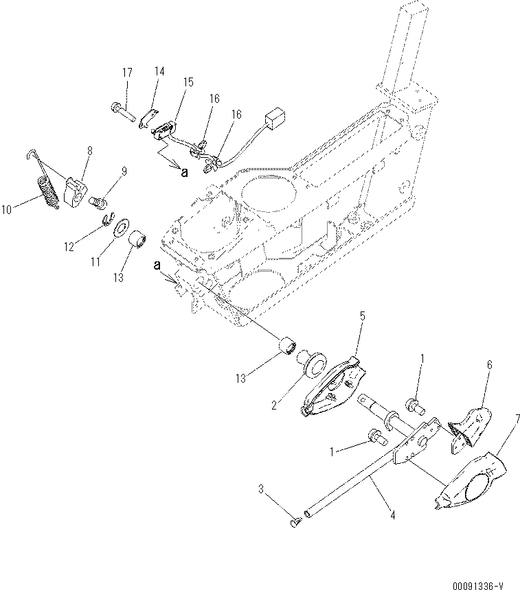 Рычаг 201-43-81511 Komatsu