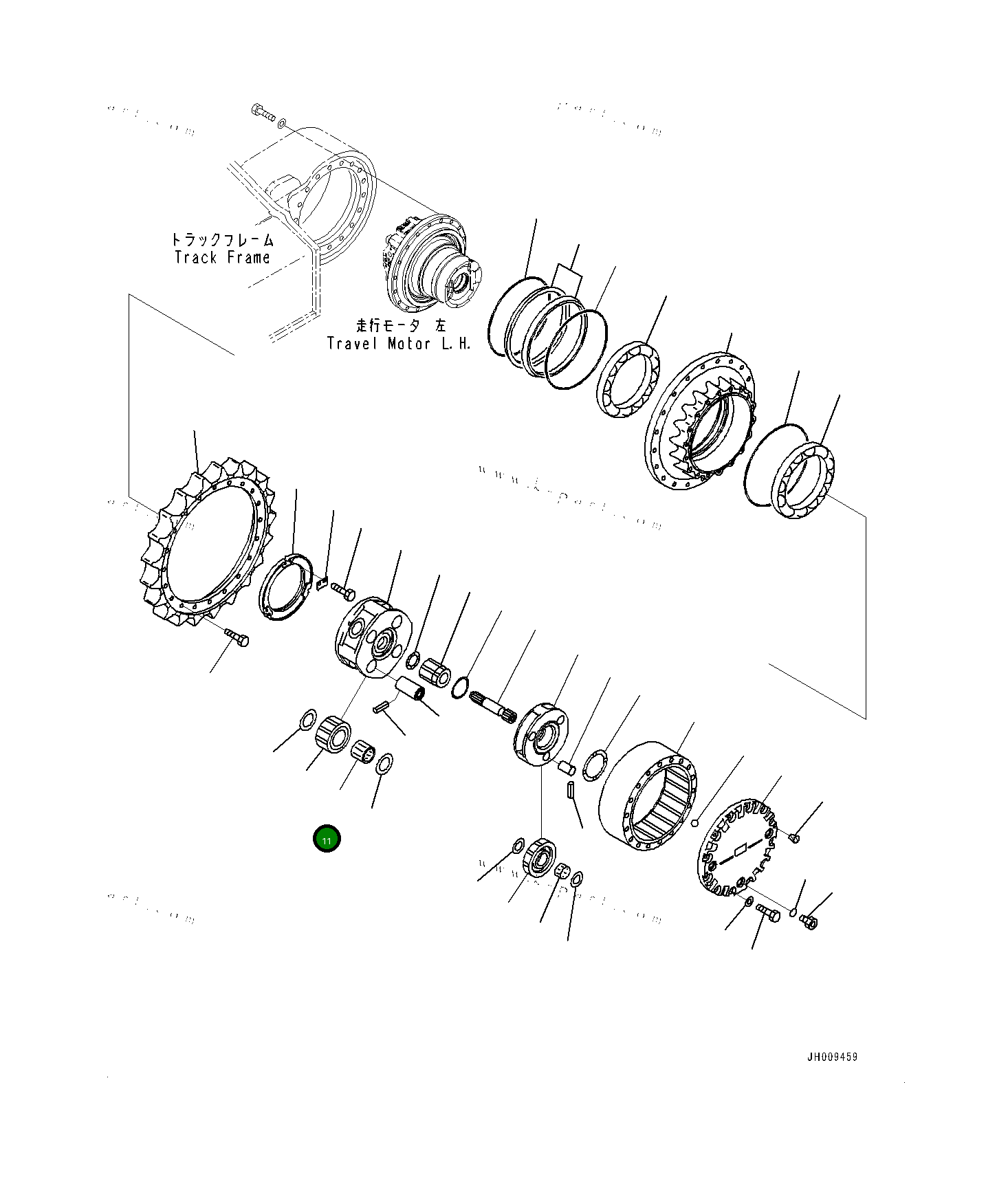 Подшипник 20Y2722220 Komatsu