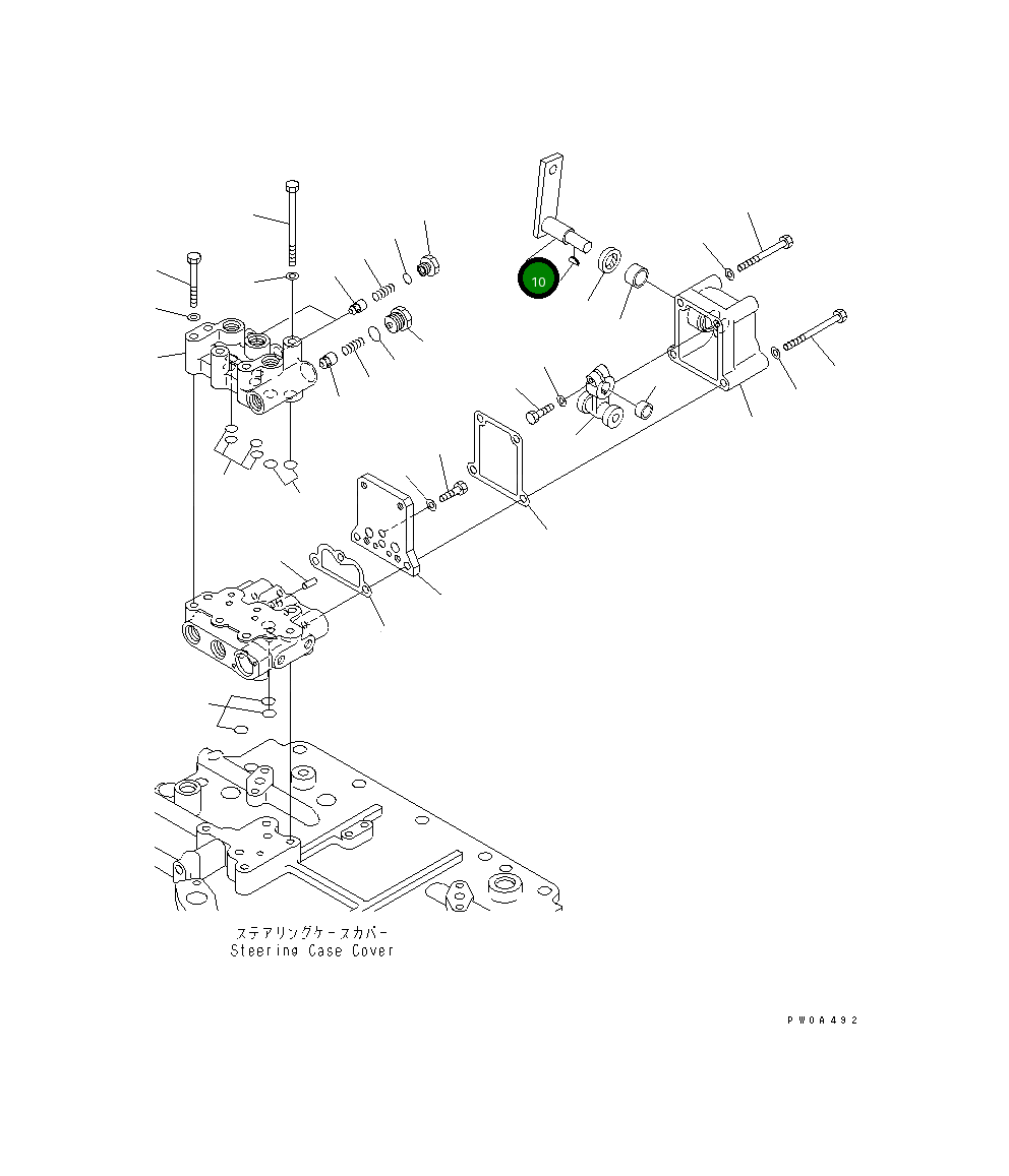 Рычаг 134-40-61180 Komatsu