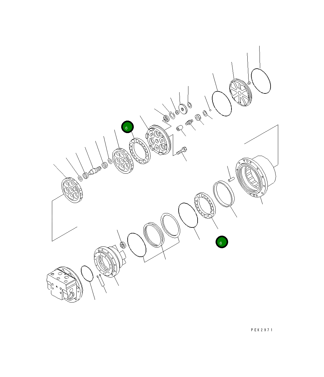 Подшипник TZ810B1021-00 Komatsu