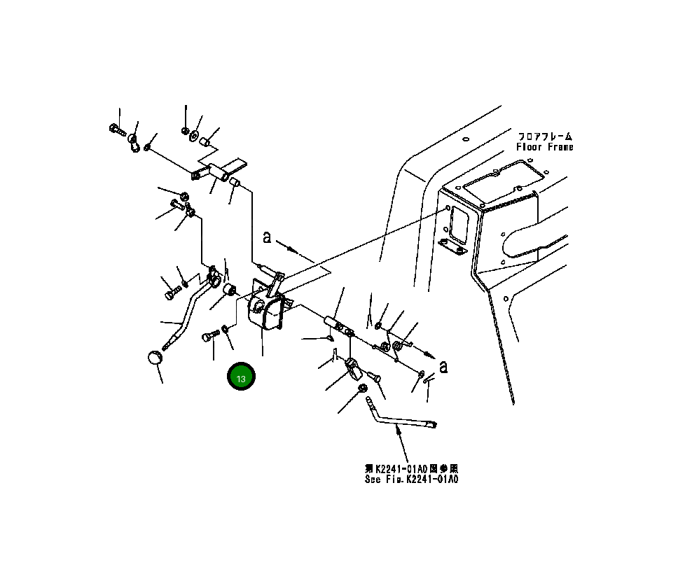 Рычаг 134-43-64342 Komatsu