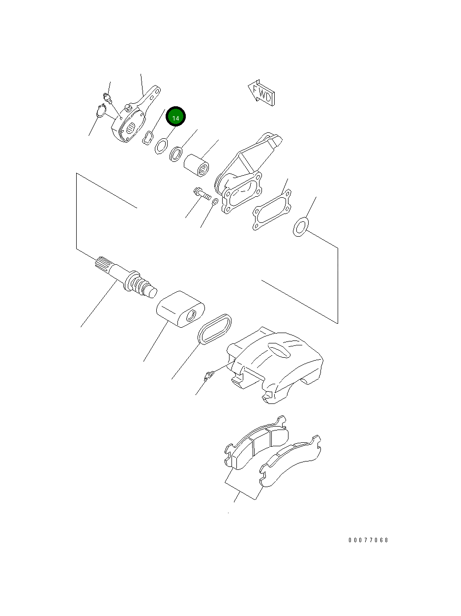 Подшипник 425-32-15240 Komatsu
