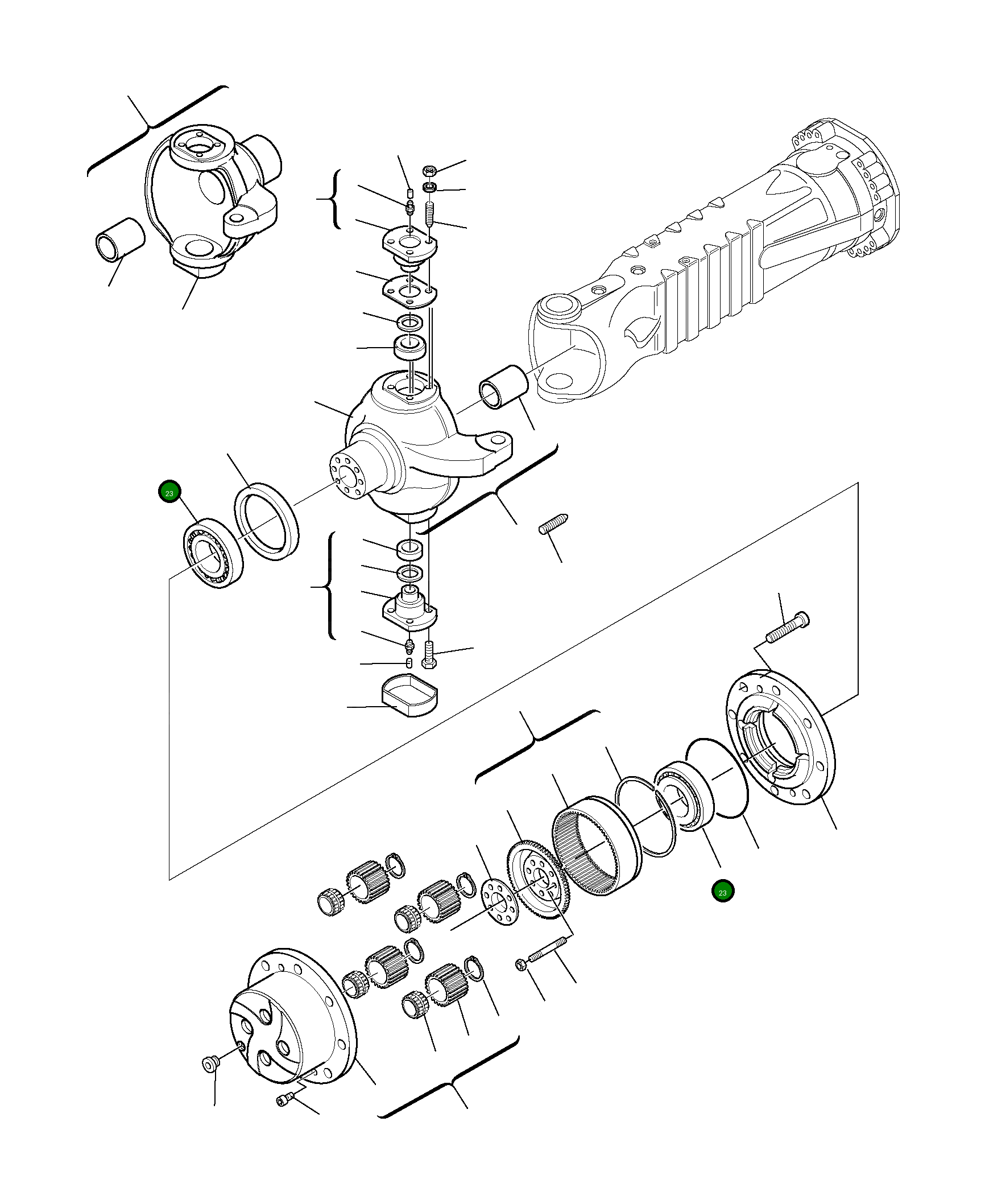 Подшипник HU5103166 Komatsu