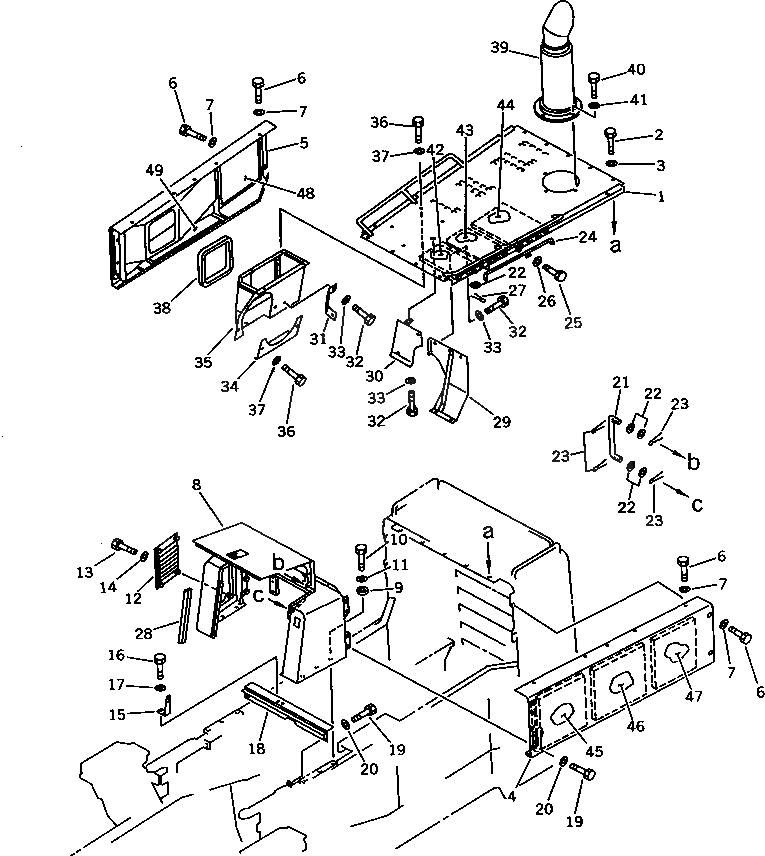 Крышка 426-54-11770  Komatsu