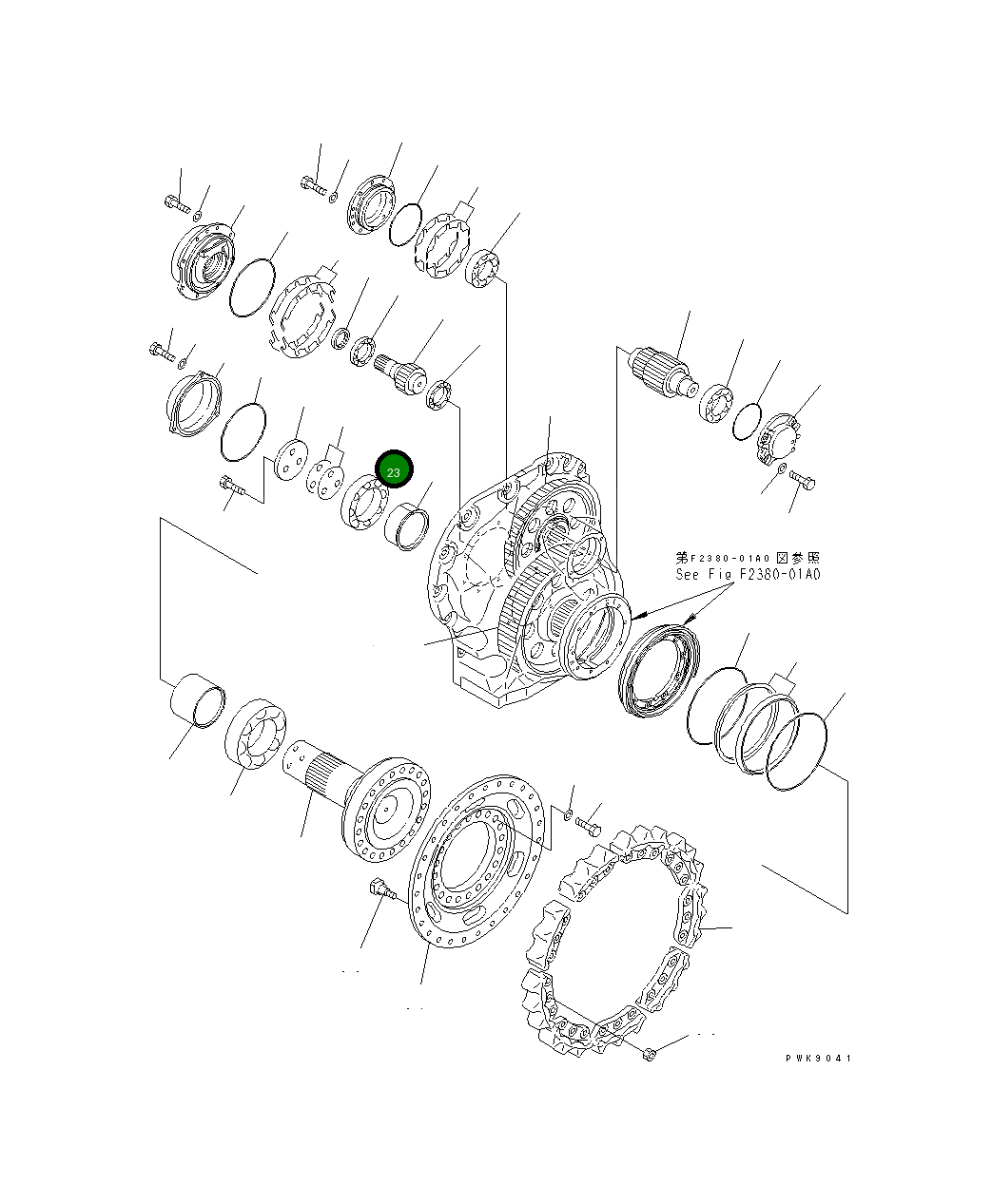 Подшипник 134-27-61280 Komatsu
