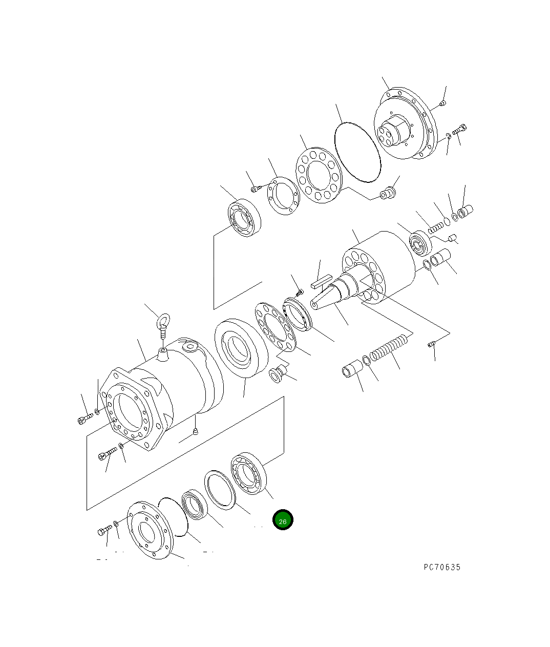 Подшипник 257-81-34370 Komatsu