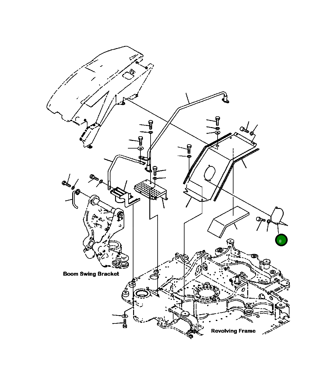 Крышка 22P-54-12731  Komatsu