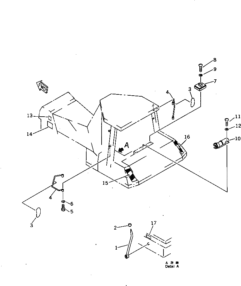 Рычаг 14X-A62-1410 Komatsu